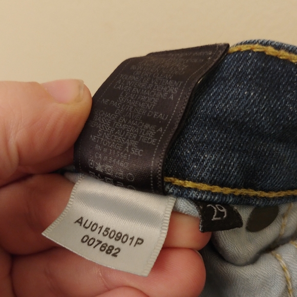 7 For All Mankind Ankle Skinny Denim Jeans Size 29 - Picture 2 of 5